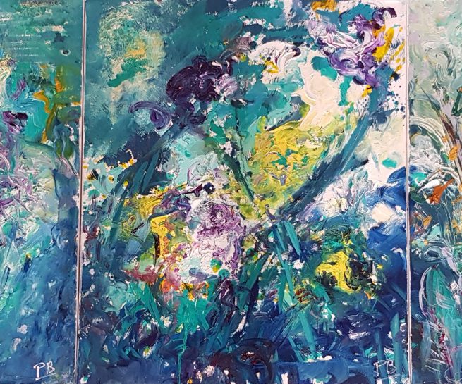 triptyque huile sur toile 50/60 x 3